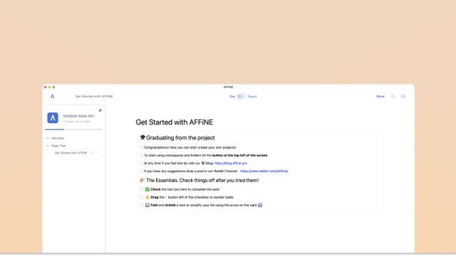 Affine Client project screenshot