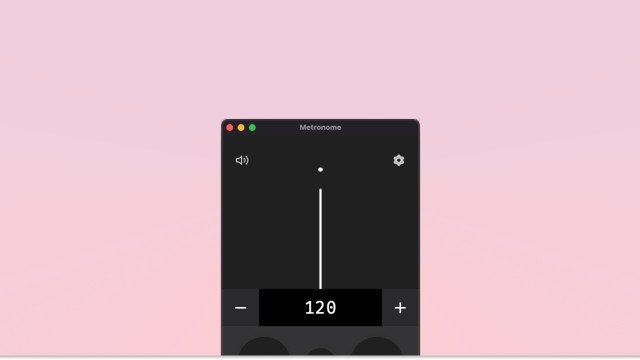 Metronome project screenshot