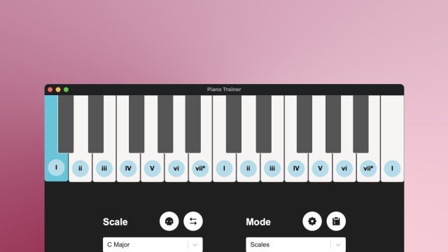 Piano Trainer project screenshot