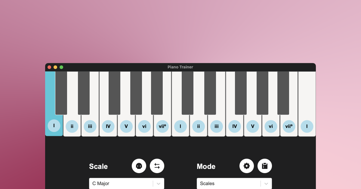 Piano Trainer overview