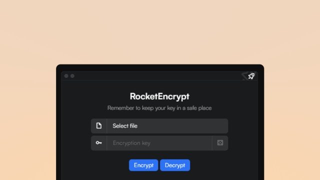 RocketEncrypt project screenshot