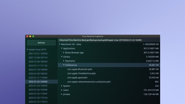 Time Machine Inspector project screenshot